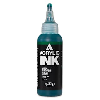 Holbein Acrylic Ink - Phthalo Green, 100 ml