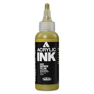 Holbein Acrylic Ink - Greenish Yellow, 100 ml