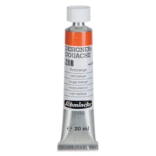 Schmincke Designers Gouache - Red Orange, 20 ml Tube