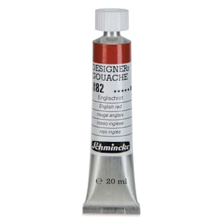 Schmincke Designers Gouache - English Red, 20 ml Tube
