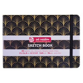 Royal Talens Art Creations Sketchbook - 5.8" x 8.3", Art Deco