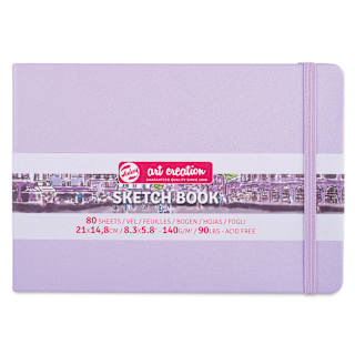 Royal Talens Art Creations Sketchbook - 5.8" x 8.3", Pastel Violet