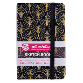 Royal Talens Art Creations Sketchbook - 3.5" x 5.5", Art Deco