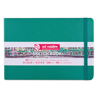 Royal Talens Art Creations Sketchbook - 5.8" x 8.3", Forest Green