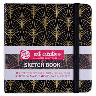 Royal Talens Art Creations Sketchbook - 4.7" x 4.7", Art Deco