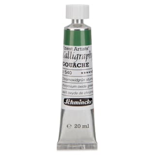 Schmincke Calligraphy Gouache - Chromium Oxide Green, 20 ml Tube