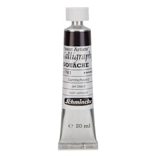 Schmincke Calligraphy Gouache - Jet Black, 20 ml Tube