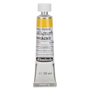 Schmincke Calligraphy Gouache - Cadmium Yellow Hue Light, 20 ml Tube