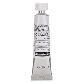 Schmincke Calligraphy Gouache - Supra Opaque White, 20 ml Tube