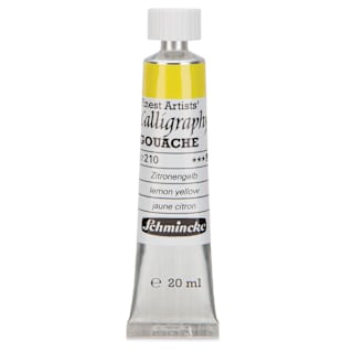 Schmincke Calligraphy Gouache - Lemon Yellow, 20 ml Tube