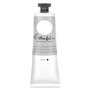 Gamblin Artist's Oil Color - Fast Dry Titanium White, 37 ml tube