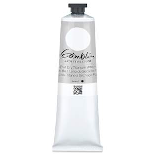 Gamblin Artist's Oil Color - Fast Dry Titanium White, 150 ml tube