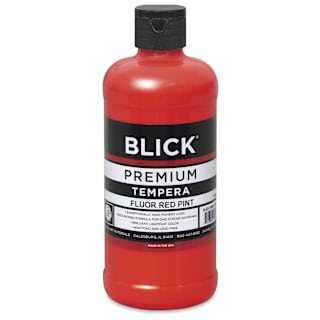 Blick Premium Grade Tempera - Fluorescent Red, Pint
