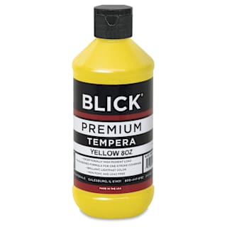Blick Premium Grade Tempera - Yellow, 8 oz bottle