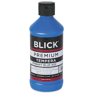 Blick Premium Grade Tempera - Primary Blue, Half Pint