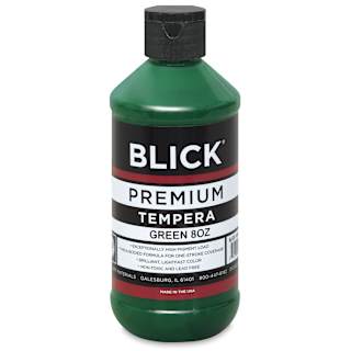 Blick Premium Grade Tempera - Green, 8 oz bottle