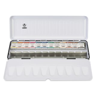 Schmincke Horadam Aquarell Artist Watercolor - Set of 12, Special Black Metal Box, Assorted, Half Pans