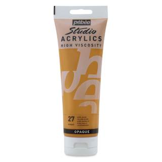 Pebeo High Viscosity Acrylics - Yellow Ochre, 250 ml Tube