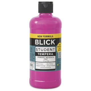 Blick Student Tempera Paint - Primary Magenta, 16 oz bottle