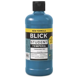 Blick Student Tempera Paint - Turquoise, 16 oz bottle