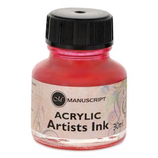 Manuscript Acrylic Artist's Ink - Pink, 30 ml
