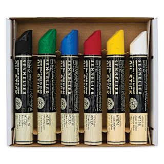 Sennelier Artists' Oil Sticks - Set of 6, Assorted