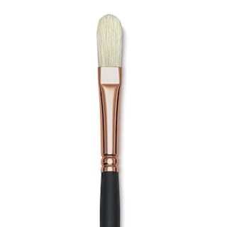 Blick Masterstroke Interlocking Bristle Brush - Filbert, Long Handle, Size 6