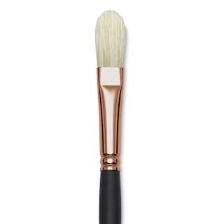 Blick Masterstroke Interlocking Bristle Brush - Filbert, Long Handle, Size 8