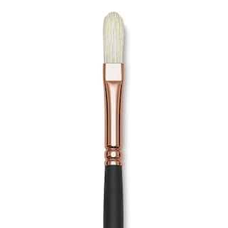 Blick Masterstroke Interlocking Bristle Brush - Filbert, Long Handle, Size 3
