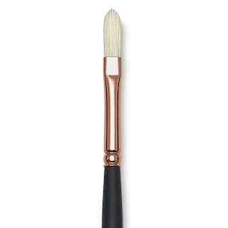 Blick Masterstroke Interlocking Bristle Brush - Filbert, Long Handle, Size 1
