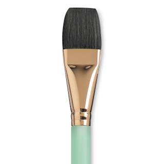 Princeton Neptune Synthetic Squirrel Brush - Aquarelle Square Wash, Short Handle, Size 1"