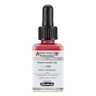 Schmincke Aero Color Professional Airbrush Color - 28 ml, Aero Metallic Red