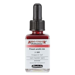 Schmincke Aero Color Professional Airbrush Color - 28 ml, Red Madder Dark