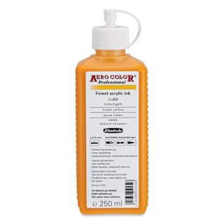 Schmincke Aero Color Professional Airbrush Color - 250 ml, Indian Yellow