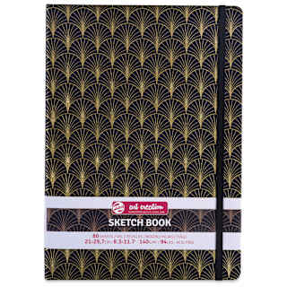 Royal Talens Art Creations Sketchbook - 8.3" x 11.7", Art Deco