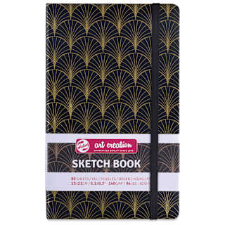 Royal Talens Art Creations Sketchbook - 5.1" x 8.3", Art Deco
