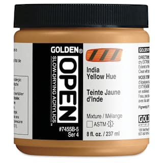 Golden Open Acrylics - Indian Yellow Hue, 8 oz Jar