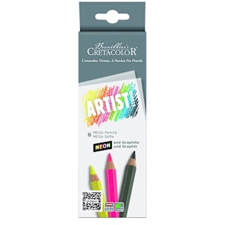 Artist Studio Mega Neon Pencil Set 6-Pencil Set