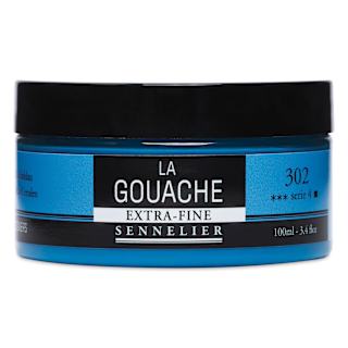 Sennelier Extra Fine Gouache - Cerulean Blue, 100 ml Jar