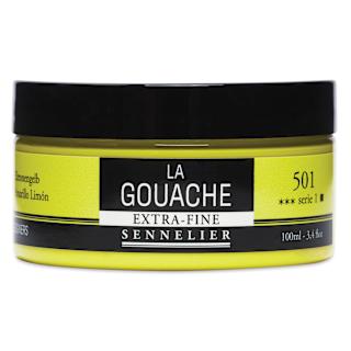 Sennelier Extra Fine Gouache - Lemon Yellow, 100 ml Jar