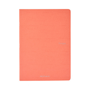 Fabriano Ecoqua Original Staple-Bound Notebook, 5.8 in x 8.3 in, A5, Graph, 80 Pages, Flamingo