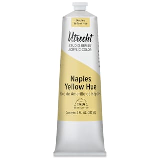 Utrecht Studio Series Acrylic Paint - Naples Yellow Hue, 237 ml tube