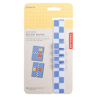 Kikkerland Inkerie Pen Holder Book Band - Blue
