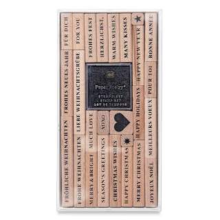 Rico Design Paper Poetry Stamp Set - Set of 26, Merry Christmas