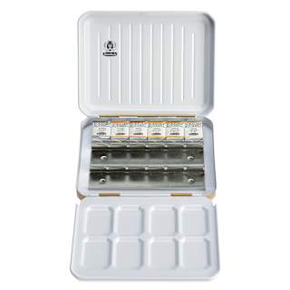 Schmincke Horadam Aquarell Watercolor Pans - Set of 6, Golds, Half Pans