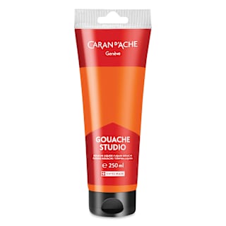 Caran d'Ache Studio Gouache - Orange, 250 ml, Tube