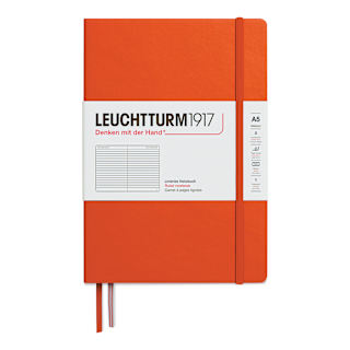 Leuchtturm1917 Ruled Hardbound Notebook - Pumpkin, 5-3/4" x 8-1/4"