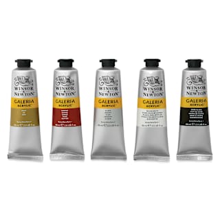 Winsor & Newton Galeria Acrylics - Set of 5, Metallic Colors, 60 ml tubes