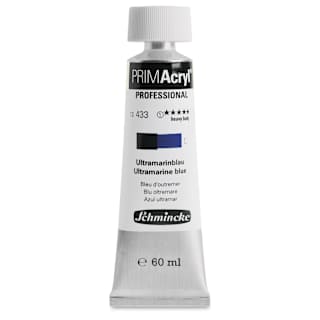 Schmincke Primacryl Professional Acrylic Paint - Ultramarine Blue, 60 ml Tube