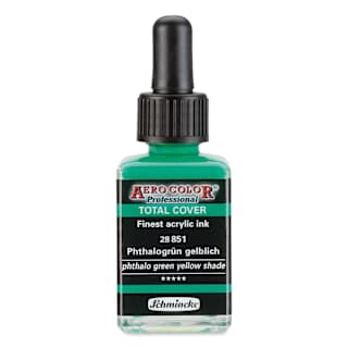 Schmincke Aero Color Professional Airbrush Color - 28 ml, Phthalo Green Yellow Shade